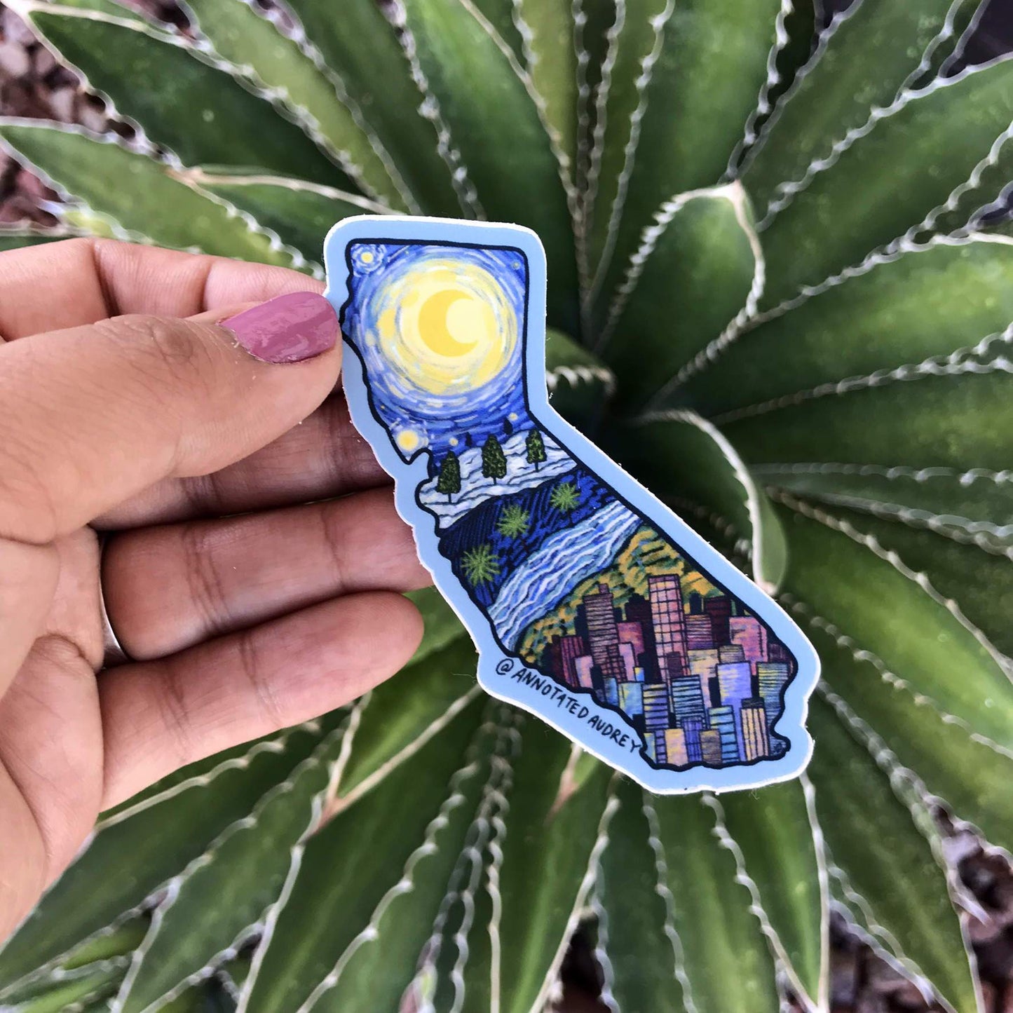 Holding sticker for scale