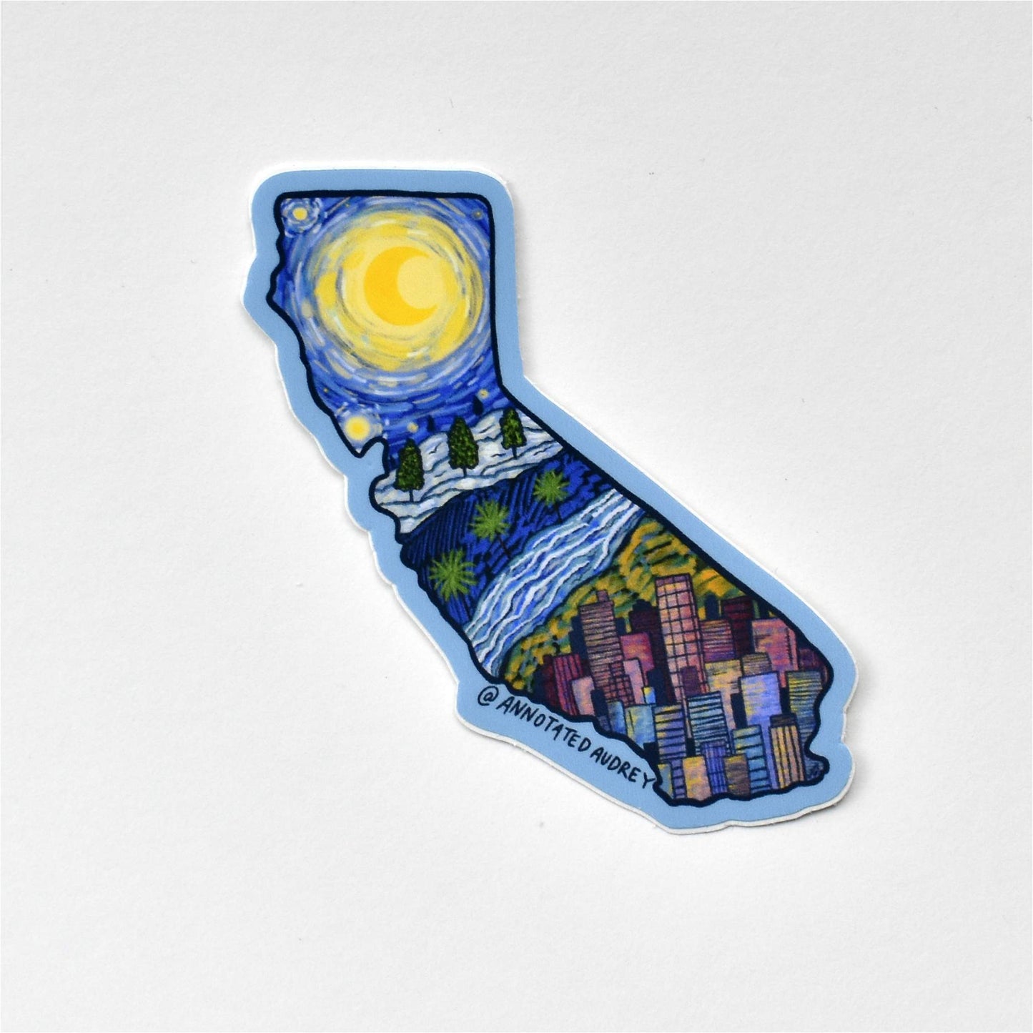 Sticker on white background