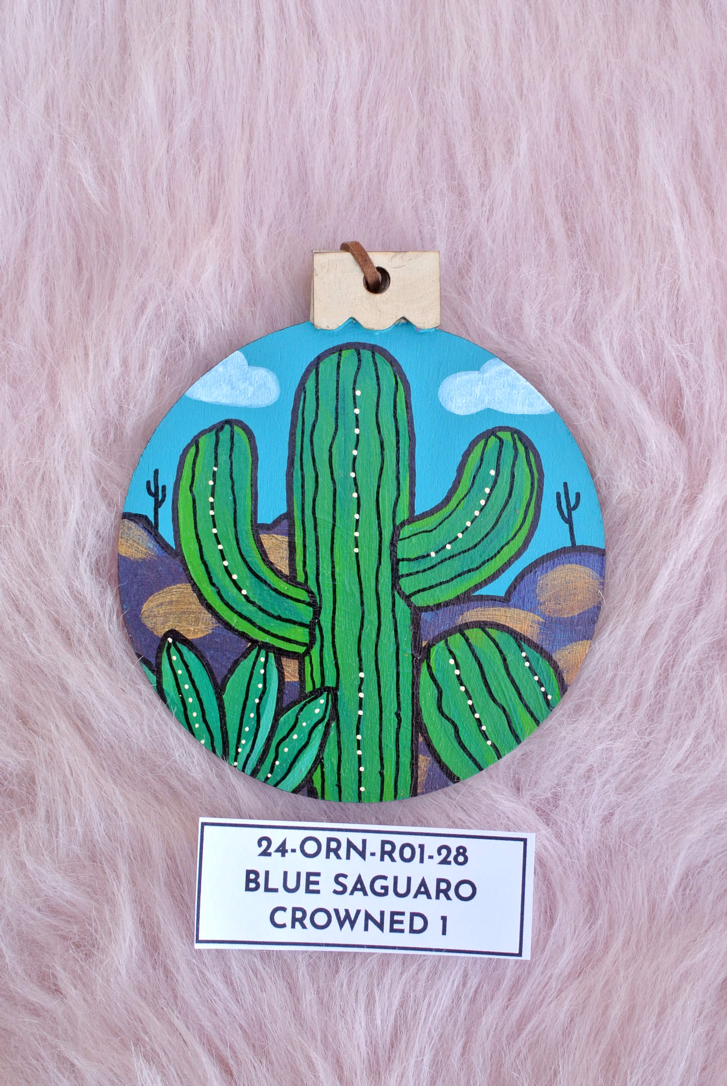 Hand Painted Holiday Ornament Front