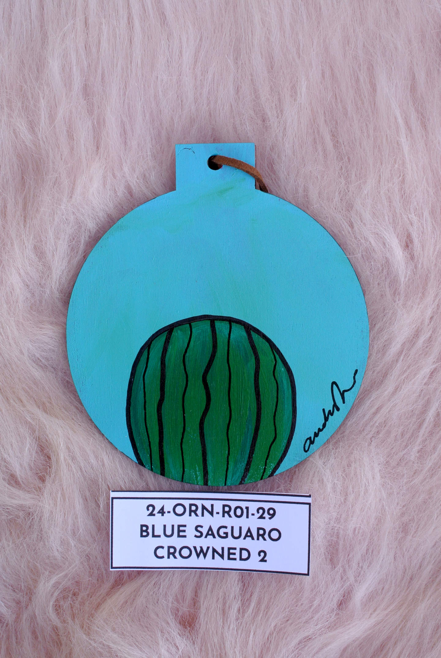 Hand Painted Holiday Ornament Back