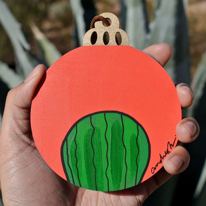 Hand Painted Holiday Ornament Back