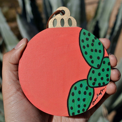 Hand Painted Holiday Ornament Back