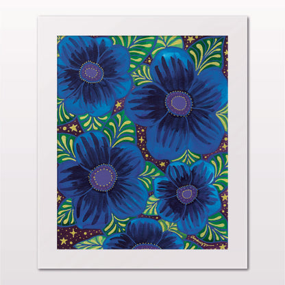 Art Print - Sapphire Flowers