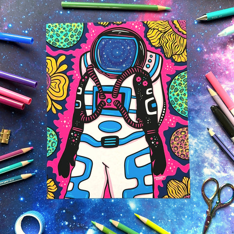 Art Print - Astronaut Posing