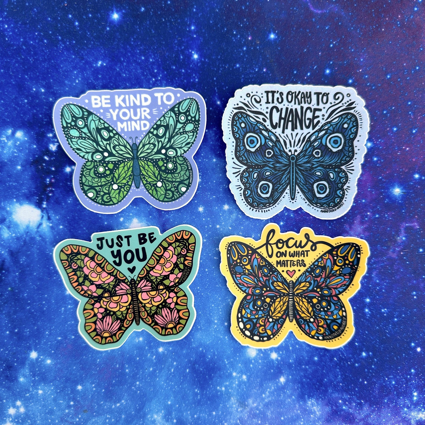 Sticker Pack - Butterfly Phrases