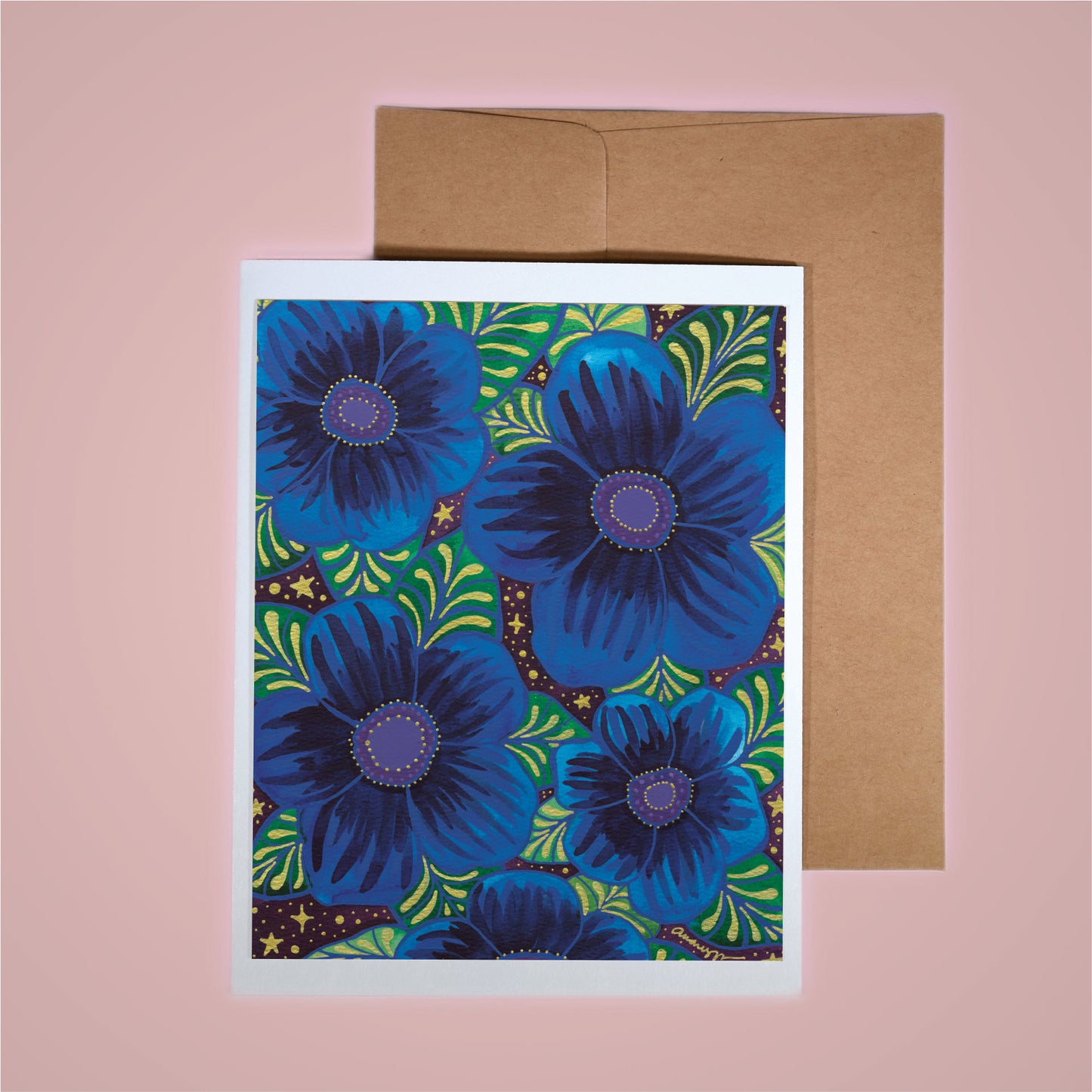 Card - Sapphire Flowers