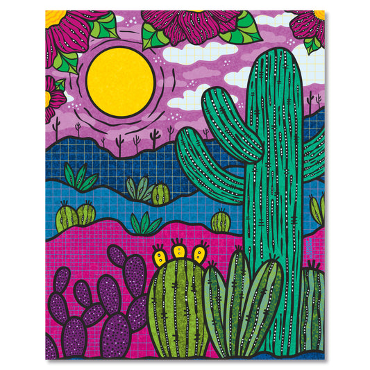 Art print on white with shadow
