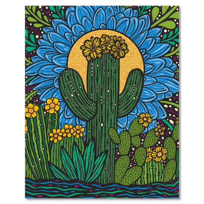 Art print on white with shadow
