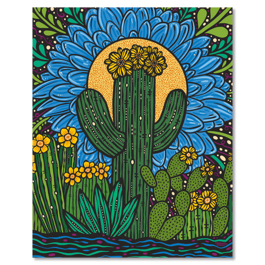 Art print on white with shadow