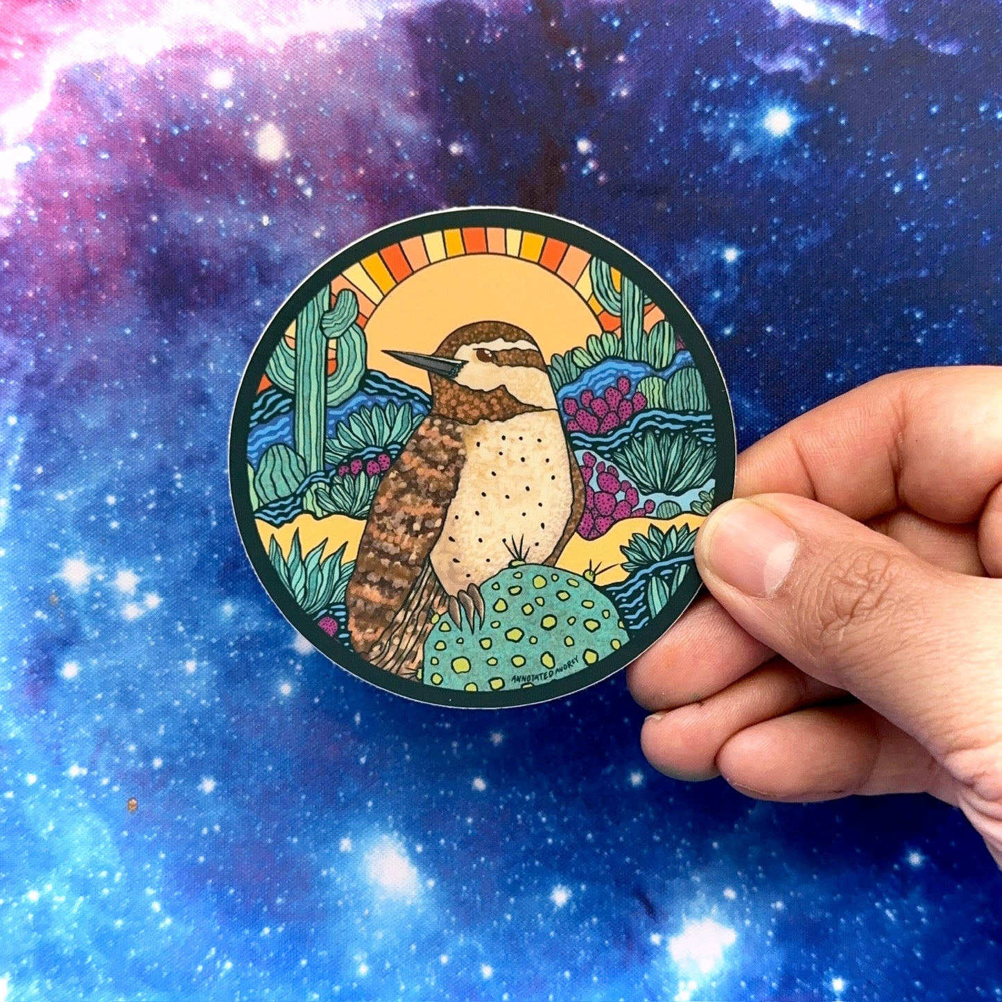 Sticker - Cactus Wren