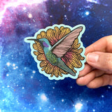 Sticker - Hummingbird Flower
