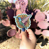 Sticker - Hummingbird Flower