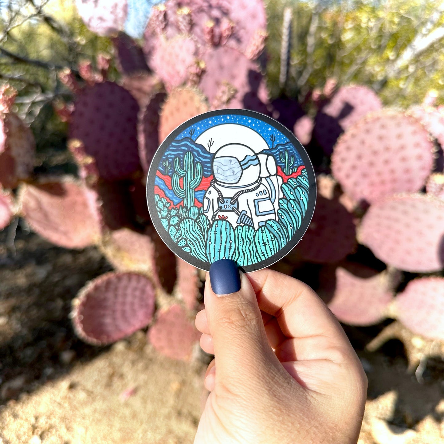 Sticker - Astronaut and Moon