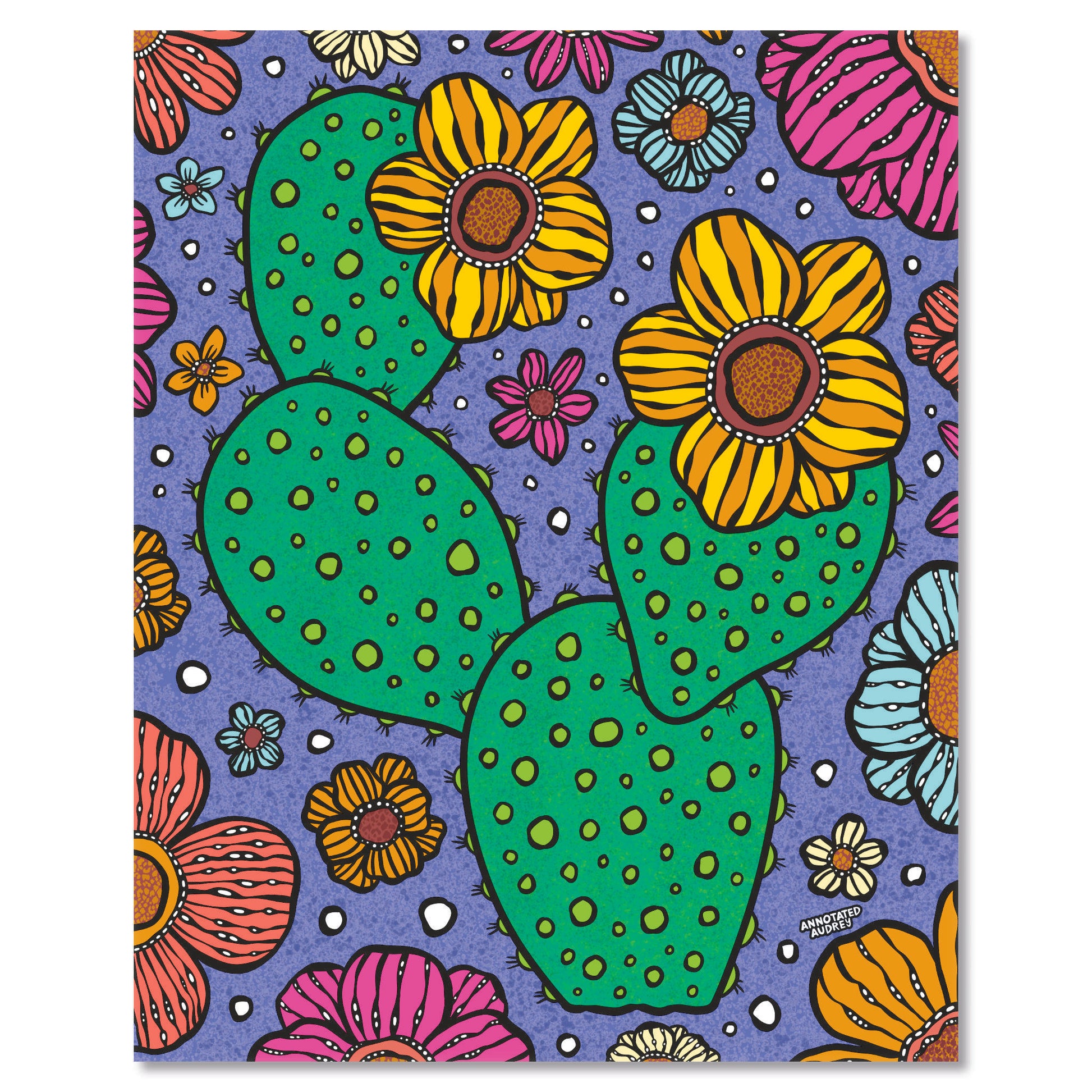Art print on white with shadow