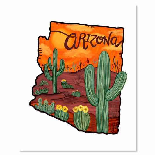 Art Print - Orange Arizona