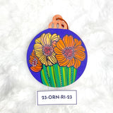 Hand Painted Holiday Ornament Front