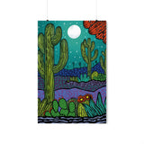 Premium Matte Poster - Teal In Bloom