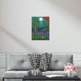 Premium Matte Poster - Teal In Bloom