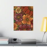 Premium Matte Poster - Rustic Florals