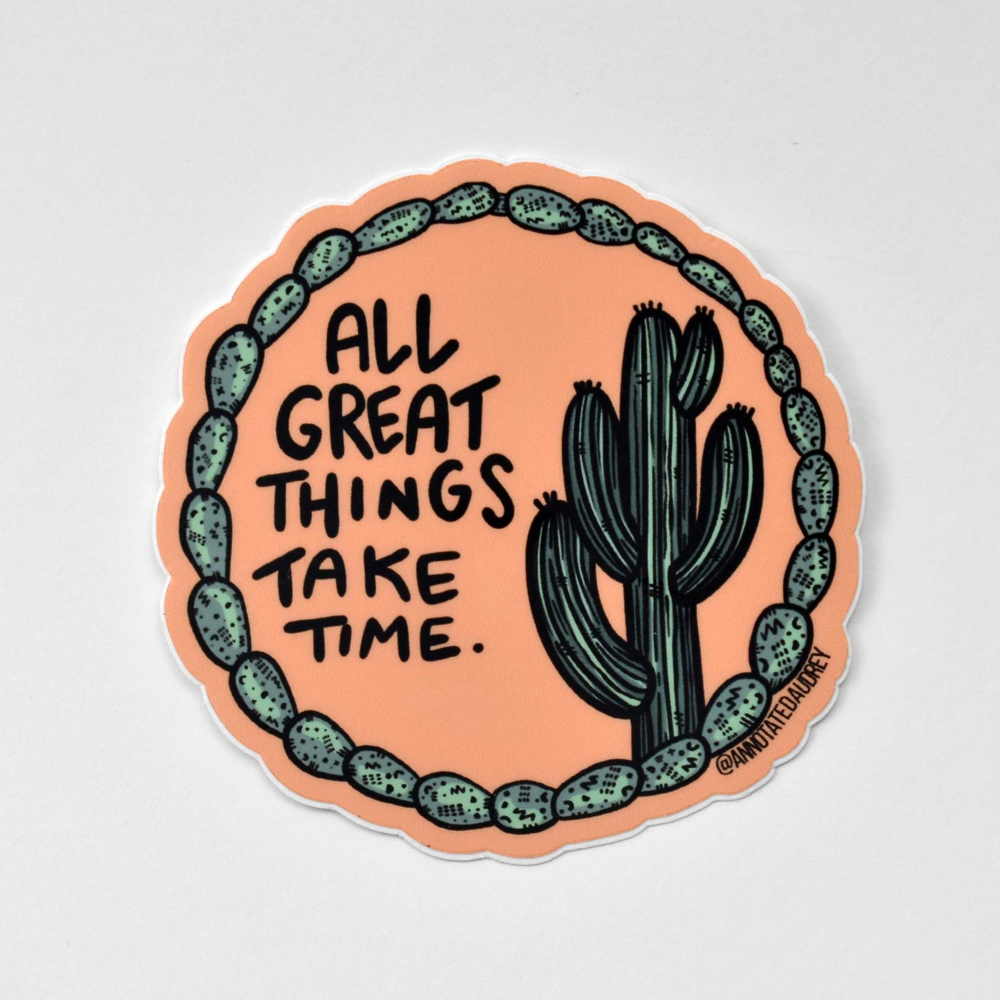 Sticker on white background