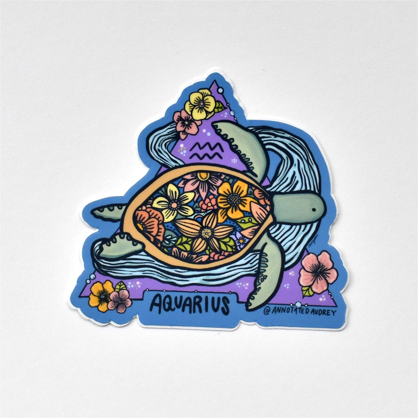 Sticker on white background
