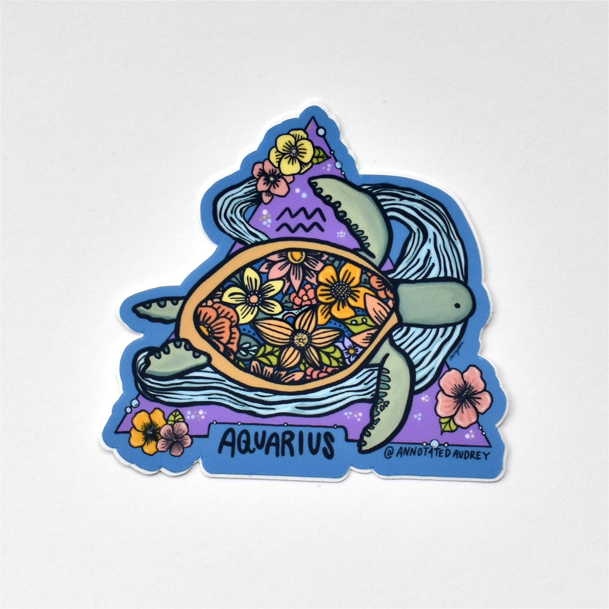 Sticker on white background
