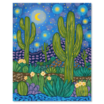 Art print on white with shadow