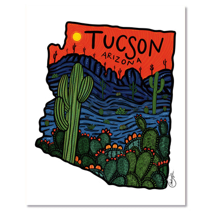 Art Print - Red Tucson, AZ