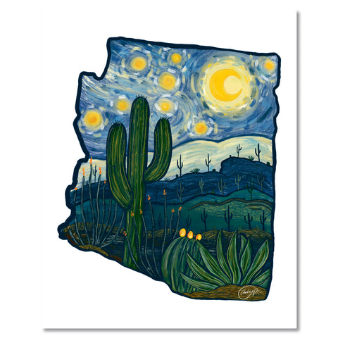 Art Print - A Starry Night In Arizona