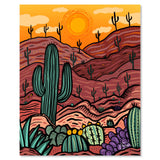 Art print on white with shadow