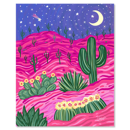 Art print on white with shadow