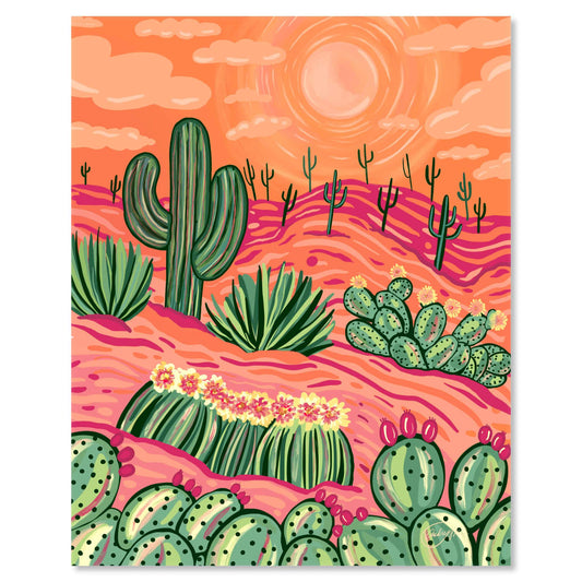 Art print on white with shadow