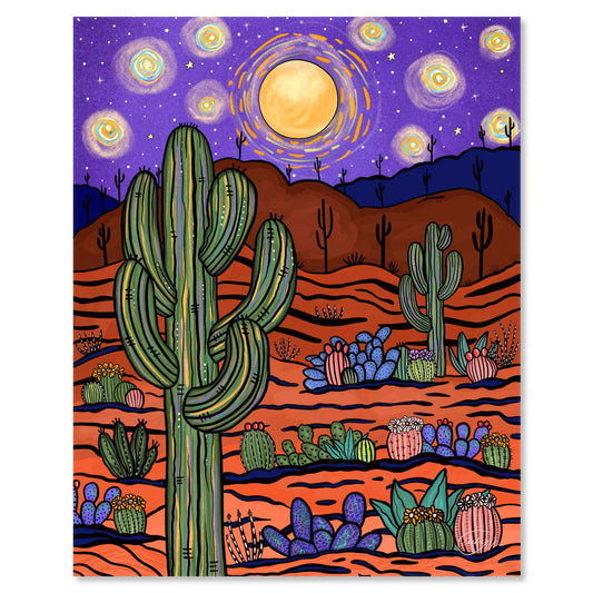 Art print on white with shadow