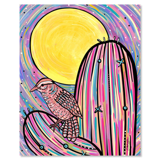 Art print on white with shadow