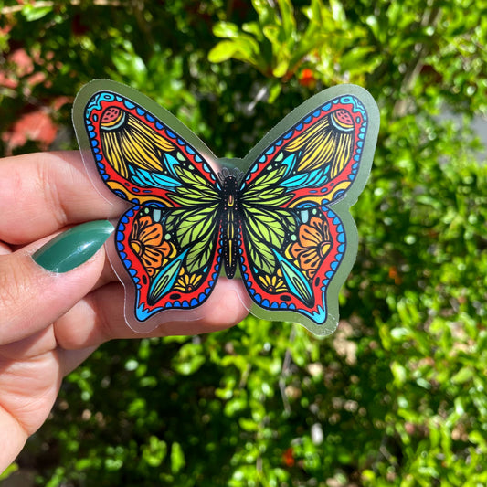 Clear Sticker - Bright Butterfly