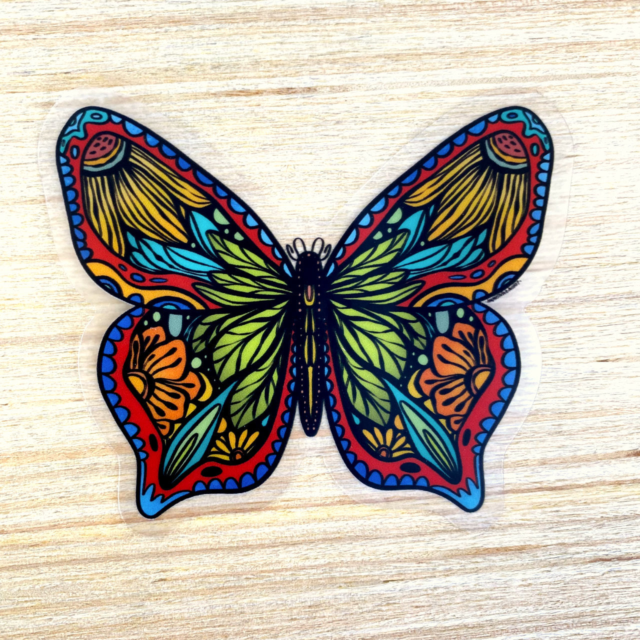 Clear Sticker - Bright Butterfly