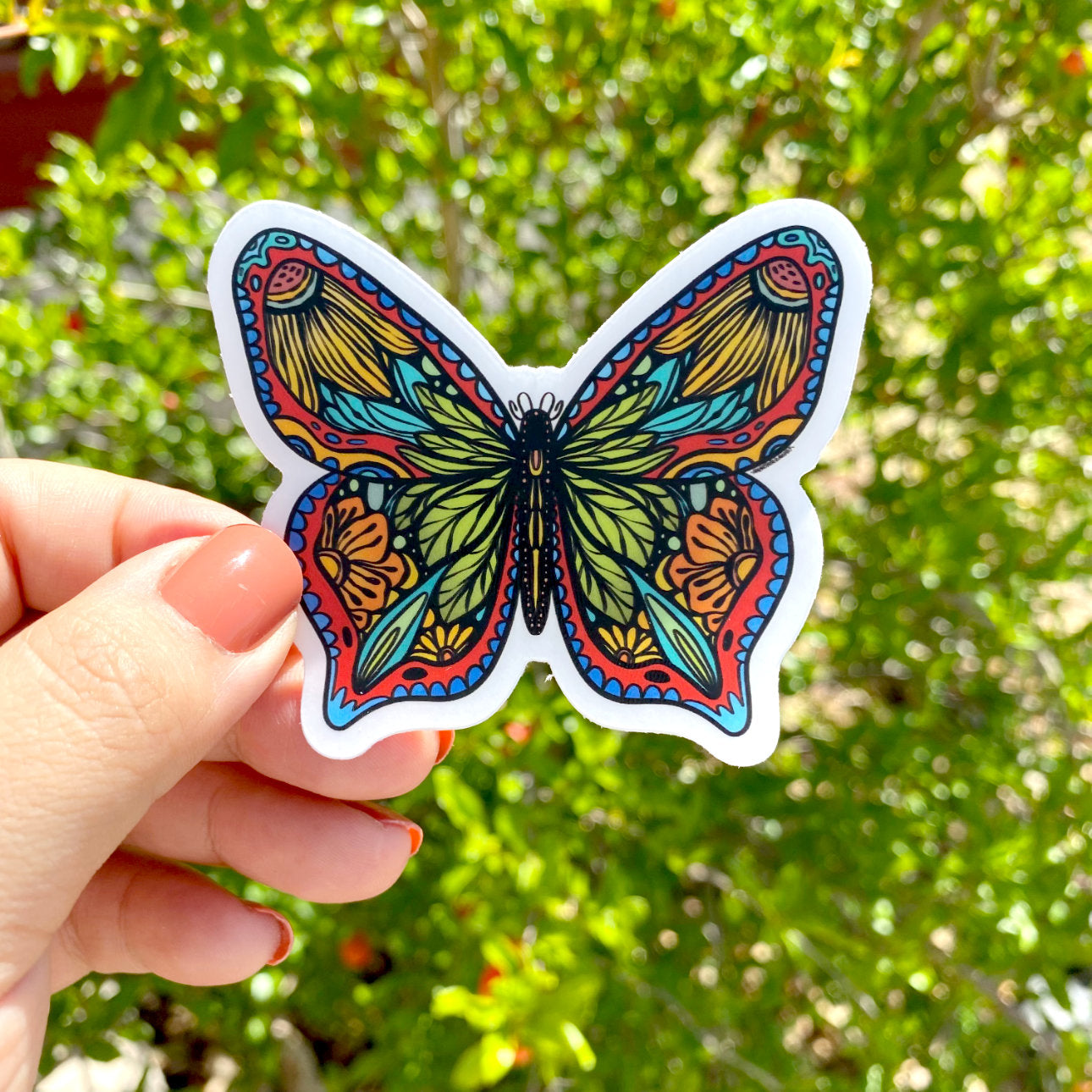 Clear Sticker - Bright Butterfly