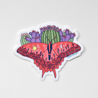 Sticker on white background