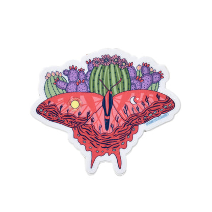 Sticker on white background