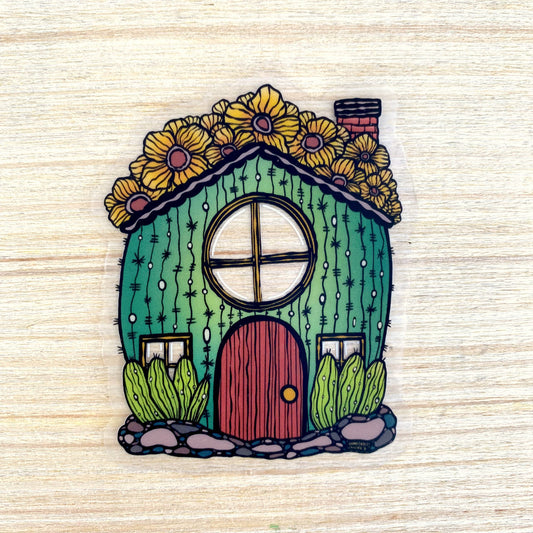 Clear Sticker - Cactus Cottage