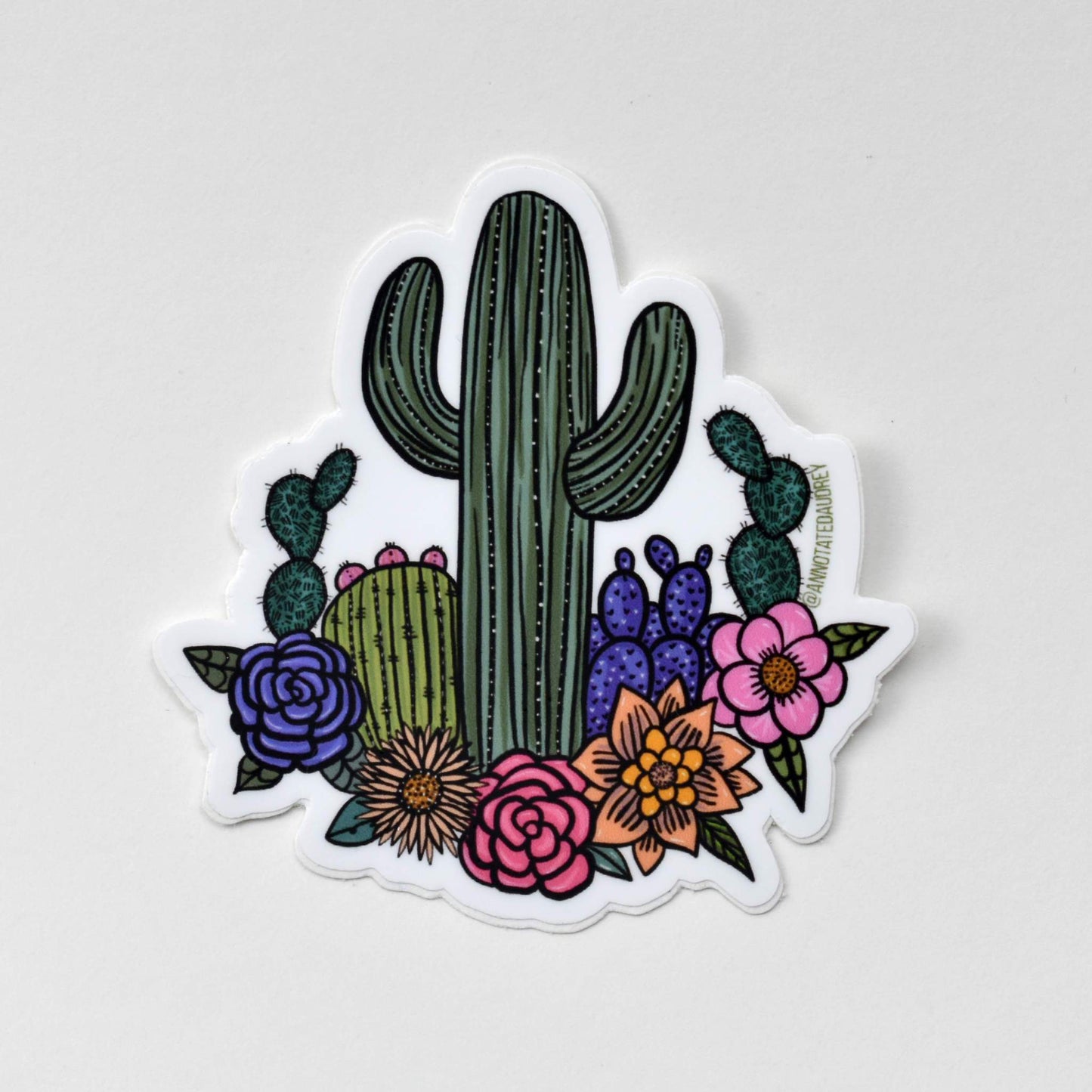 Sticker on white background