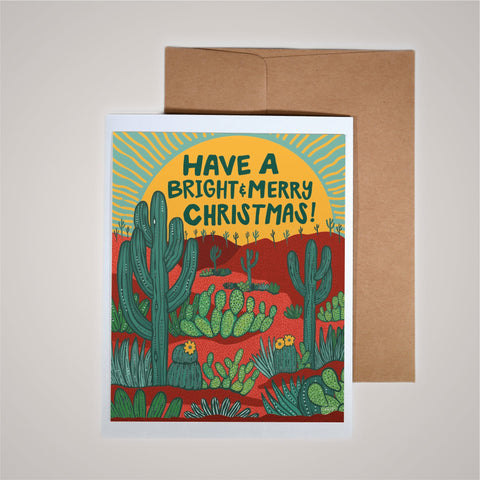 Holiday Card - Bright And Merry Christmas