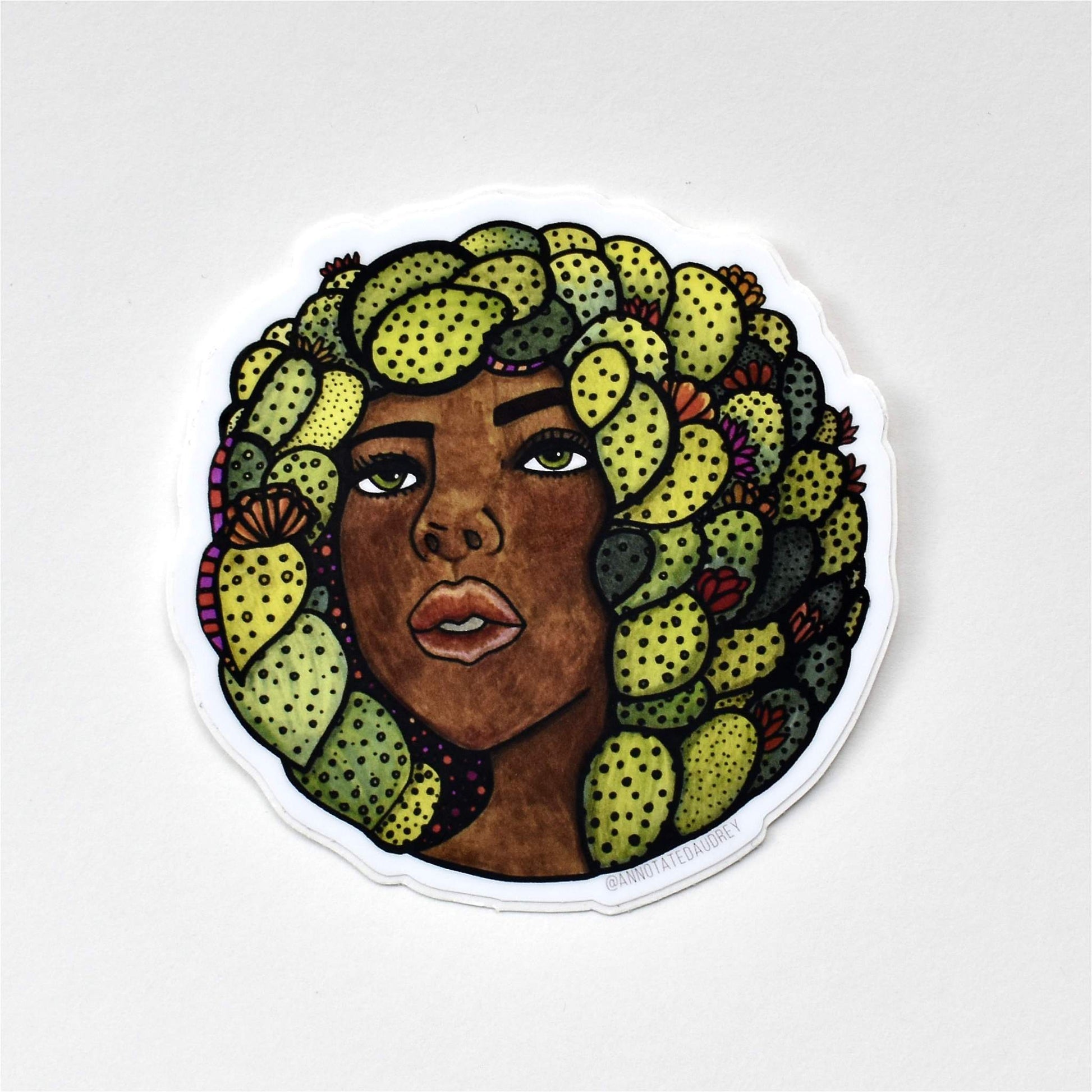 Sticker on white background