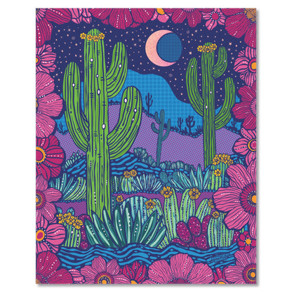 Art print on white with shadow