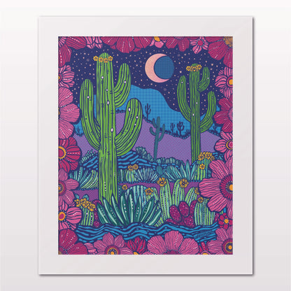 Art print in white frame on white wall