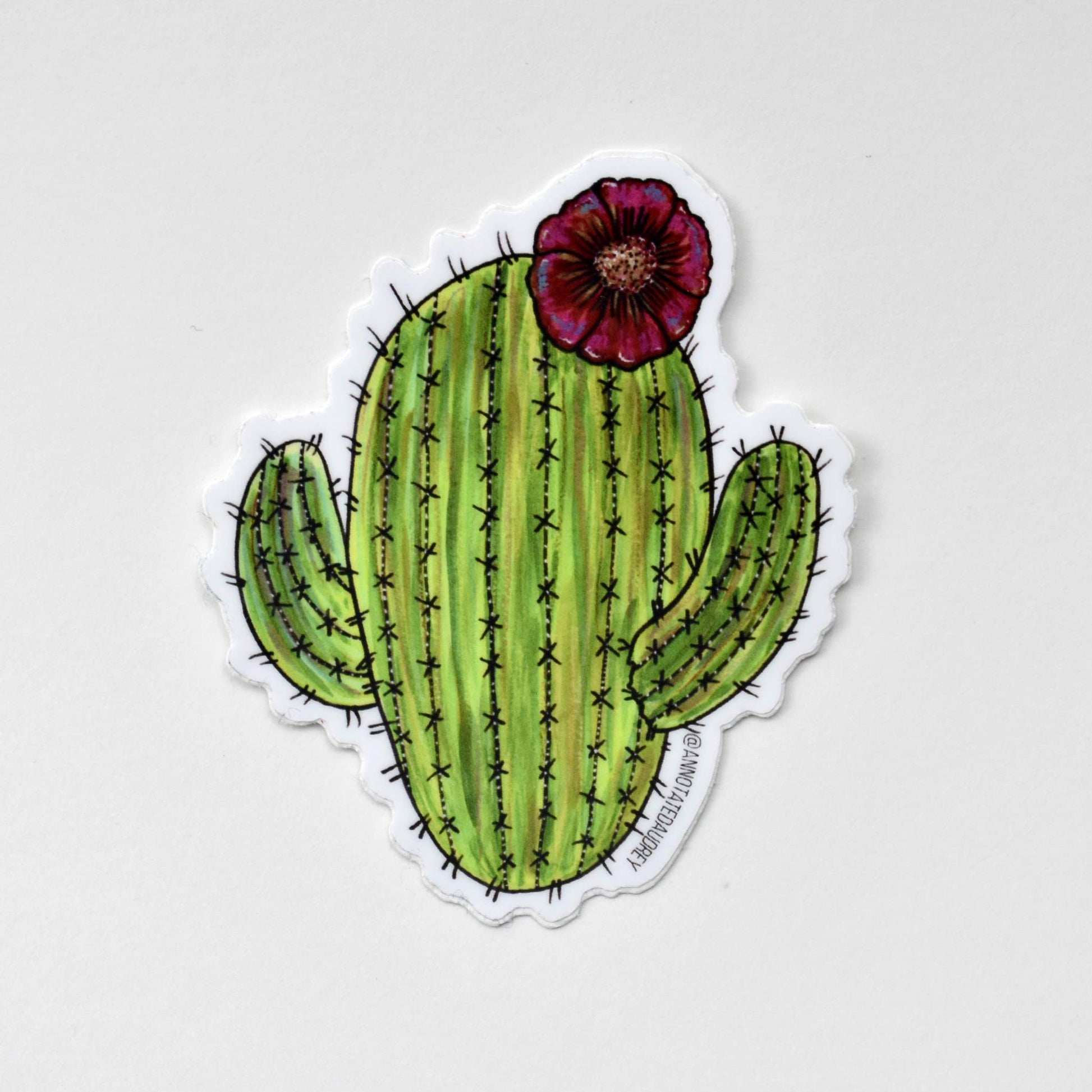 Sticker on white background