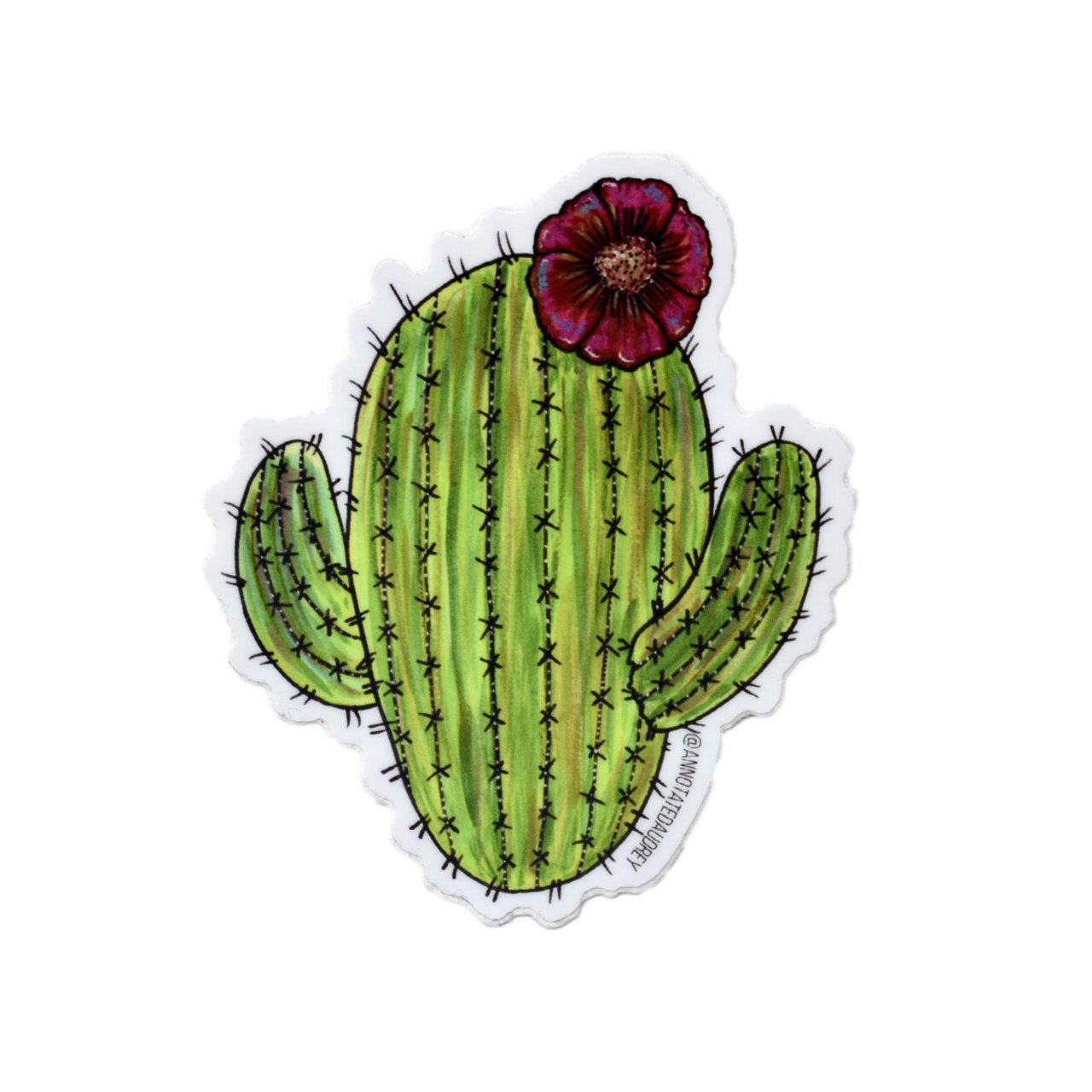 Sticker on white background