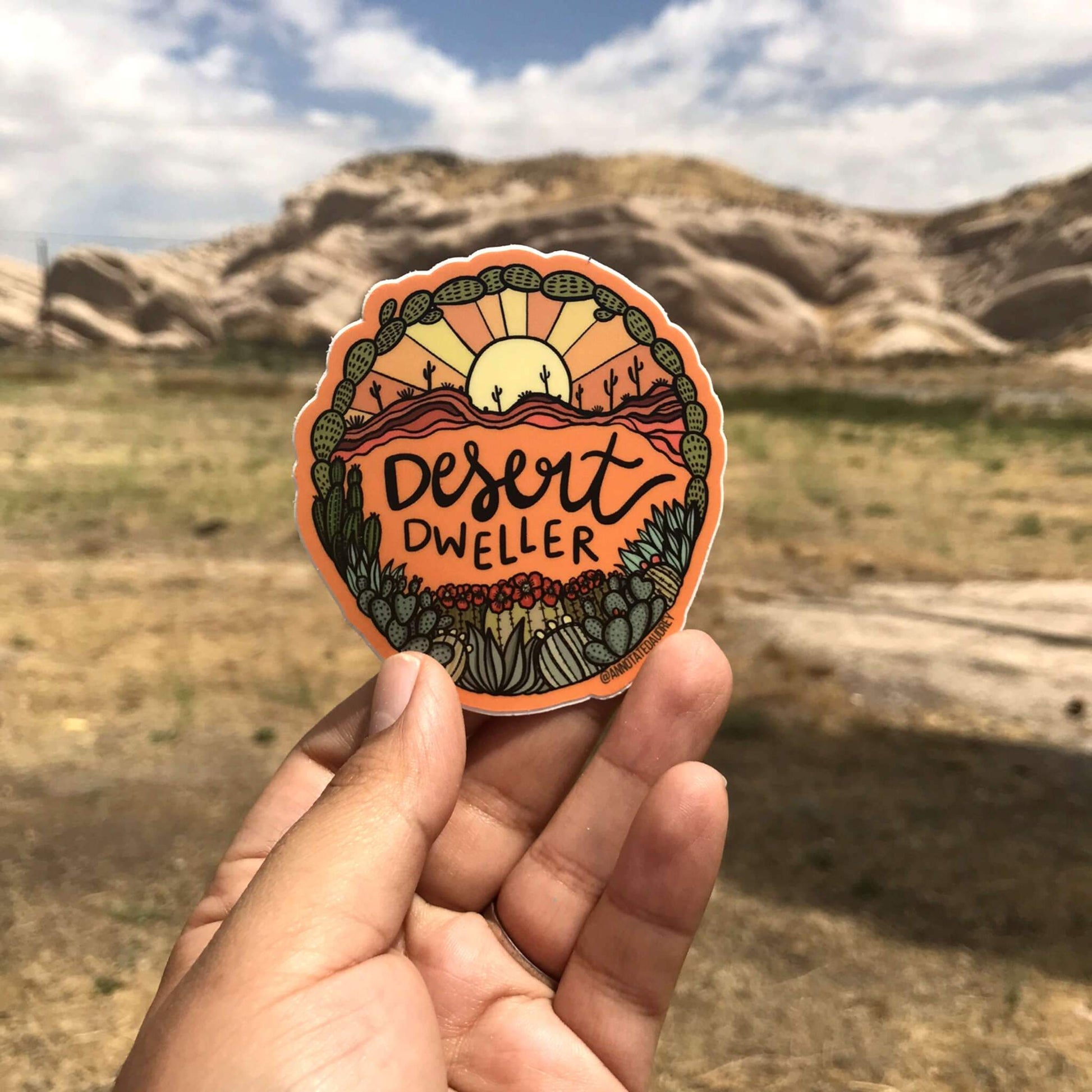 Holding sticker for scale