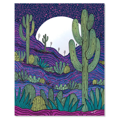 Art print on white with shadow