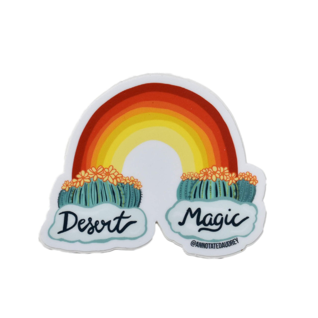 Sticker on white background